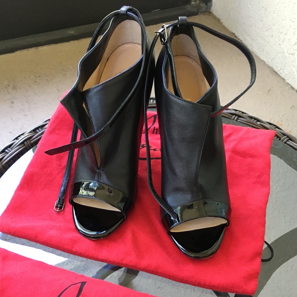 Christian Louboutin split booties, Size 38